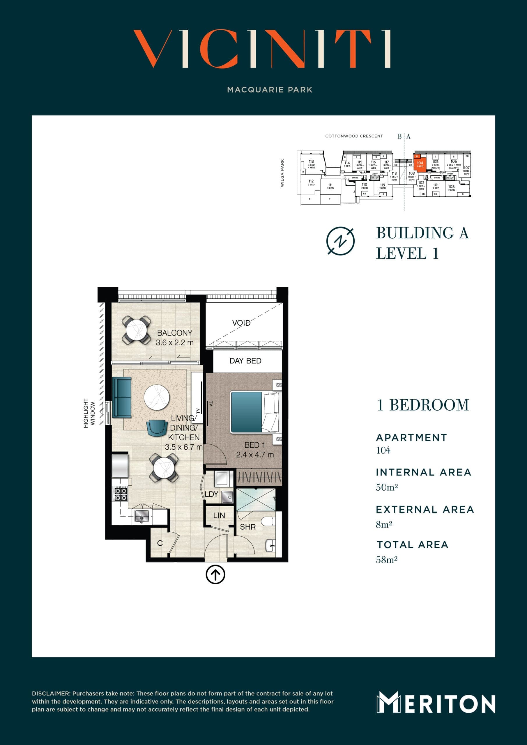 Unit 104, Viciniti, 2 Cottonwood Crescent, Macquarie Park