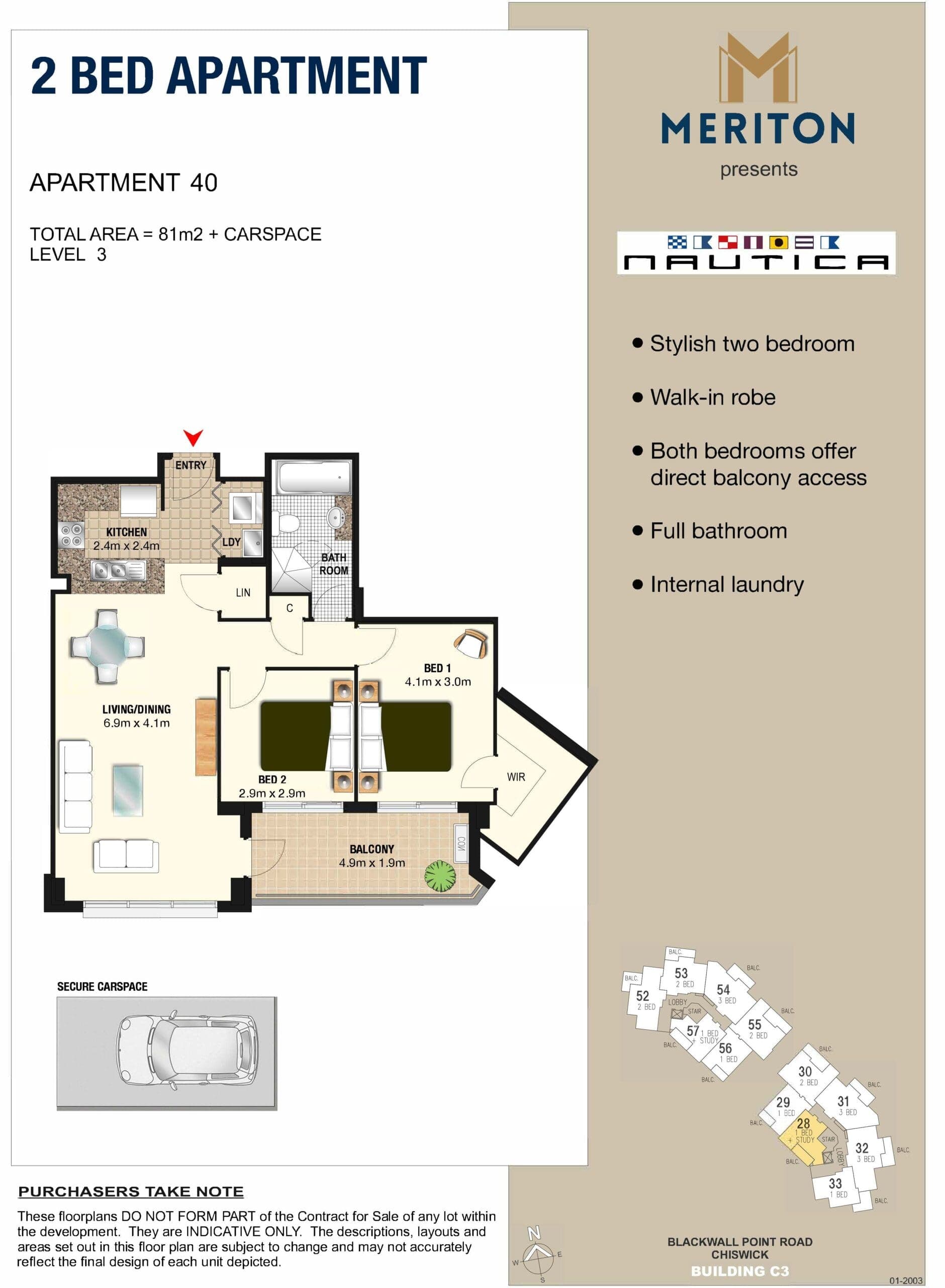 Unit 40, Nautica, 1 Janoa Place, Chiswick FP V2