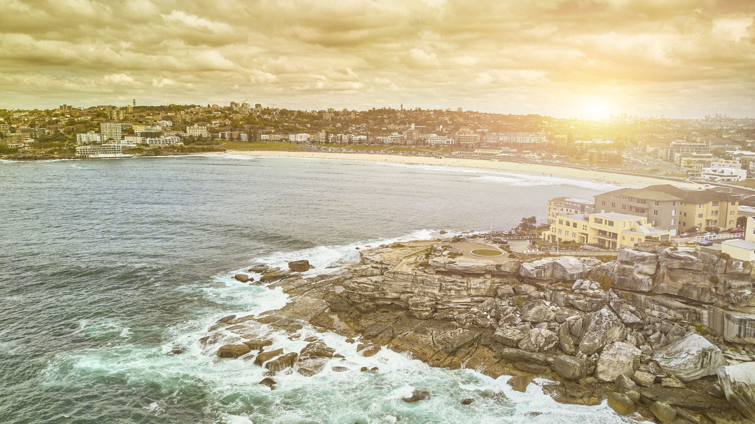 Aerial view of Bondi Beach